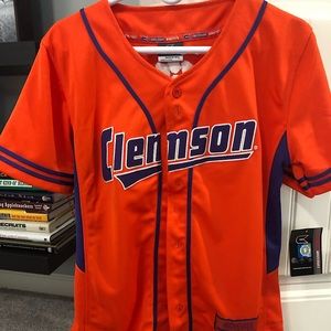 Clemson Baseball Jersey Youth Large
